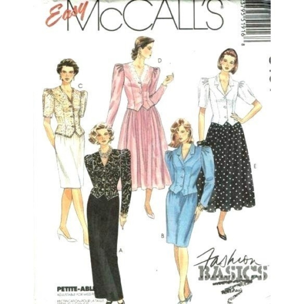 McCalls Sewing Pattern 5191 Misses‎ Dress Size 14 Petite UNCUT
